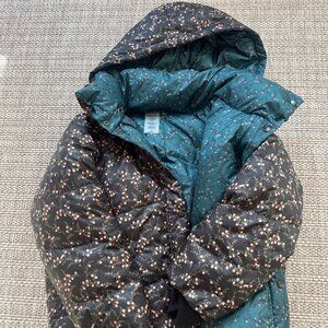 Jonathan Simkhai reversible down floral print puffer jacket size XS  extra small